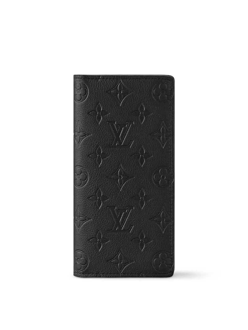 LOUIS VUITTON BRAZZA WALLET MONOGRAM SHADOW BLACK