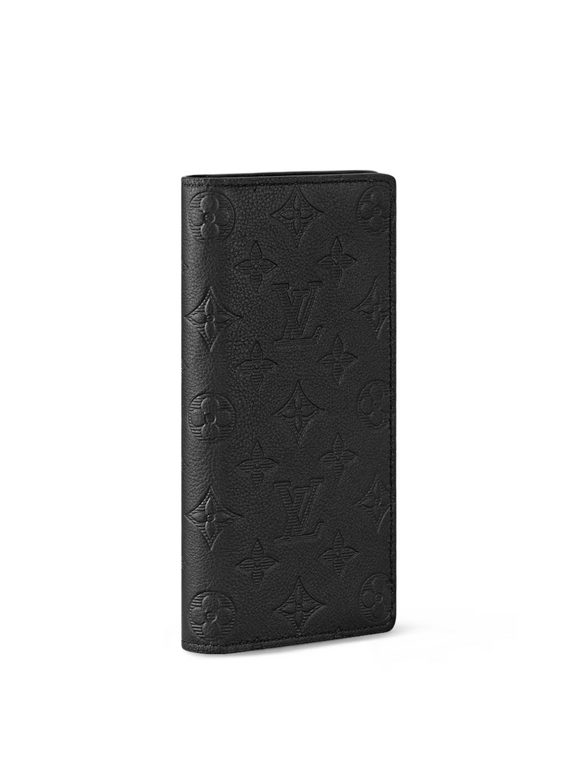 LOUIS VUITTON BRAZZA WALLET MONOGRAM SHADOW BLACK