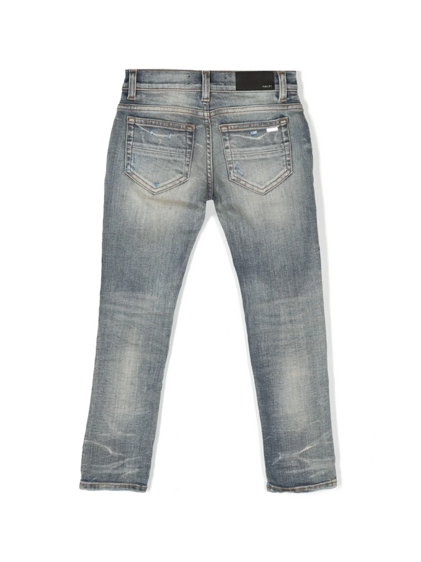 AMIRI KIDS BROKEN JEANS CLAY INDIGO