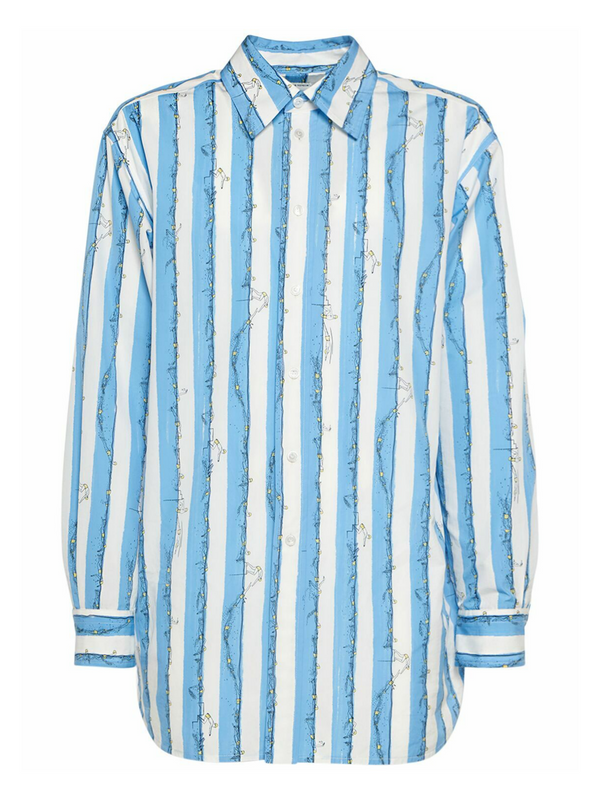 BOTTEGA VENETA SWIMMERS PRINTED COTTON SHIRT