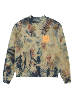 AMIRI KIDS TIE DYE CAMO CREWNECK MULTI
