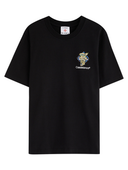 CASABLANCA DIAMOND COLUMN TEE BLACK