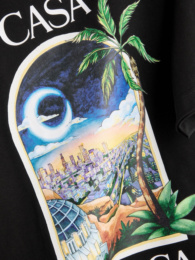 CASABLANCA LA NIGHTS TEE BLACK