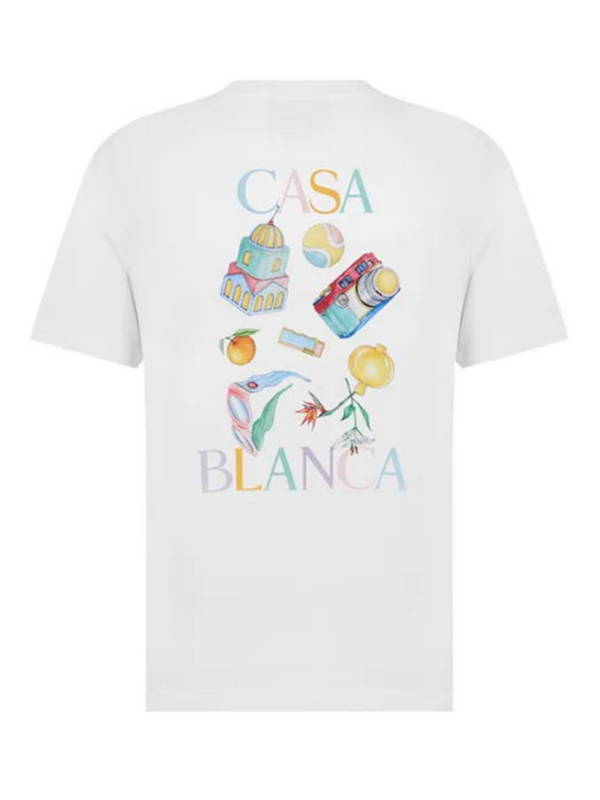 CASABLANCA OBJECTS TEE WHITE