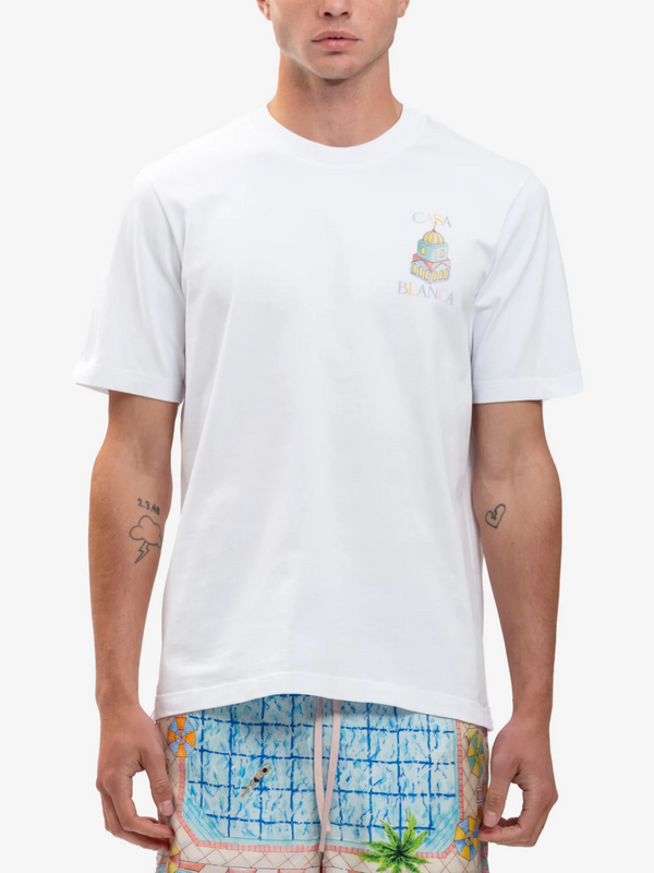 CASABLANCA OBJECTS TEE WHITE