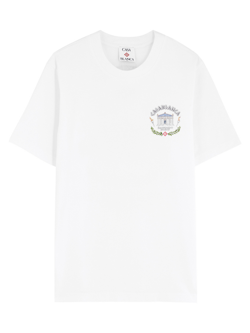 CASABLANCA LE TEMPLE DU SPORT TEE WHITE