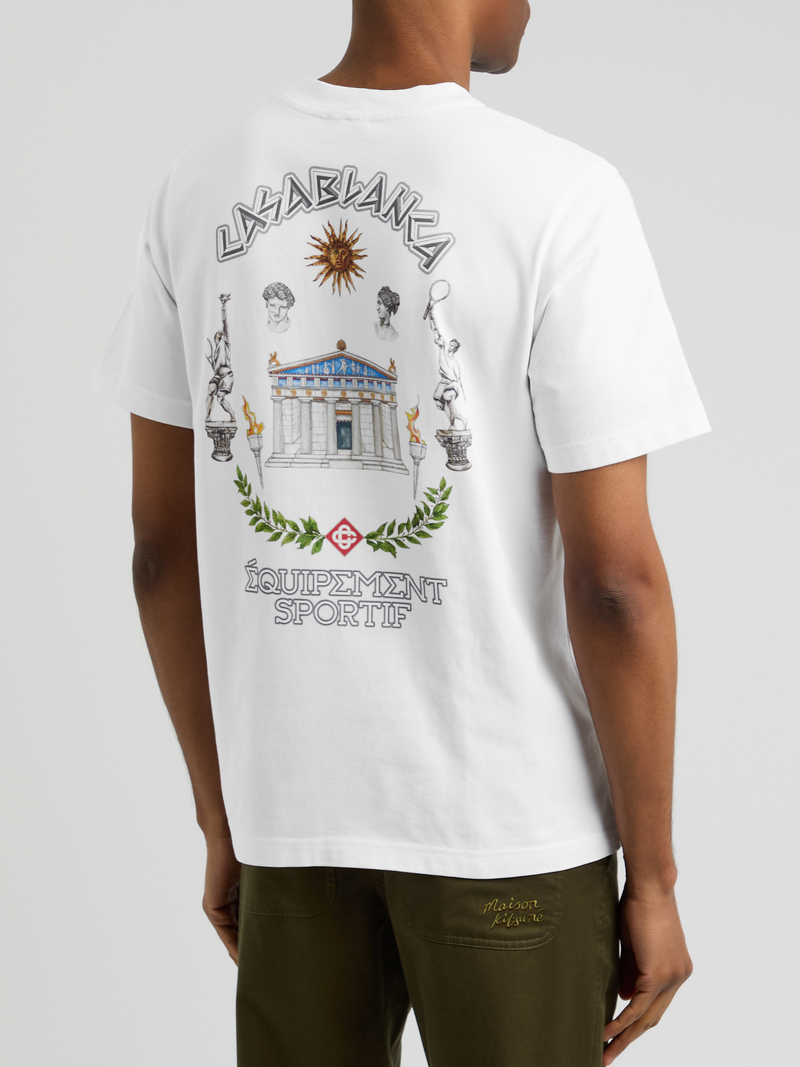 CASABLANCA LE TEMPLE DU SPORT TEE WHITE