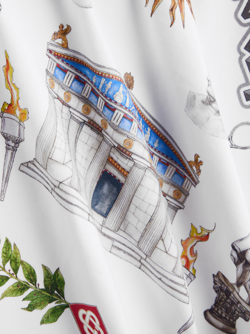 CASABLANCA LE TEMPLE DU SPORT TEE WHITE
