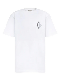 DIOR CD DIAMOND LOGO TEE WHITE