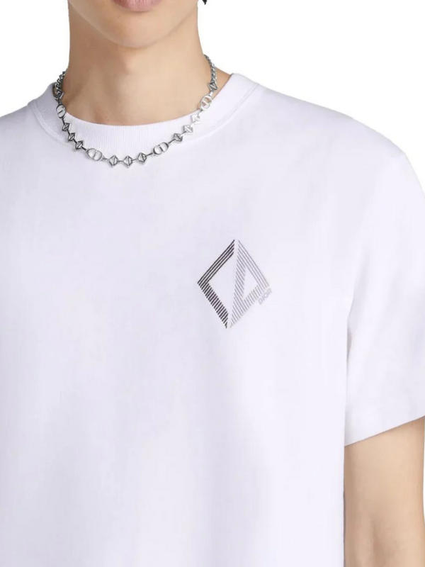 DIOR CD DIAMOND LOGO TEE WHITE
