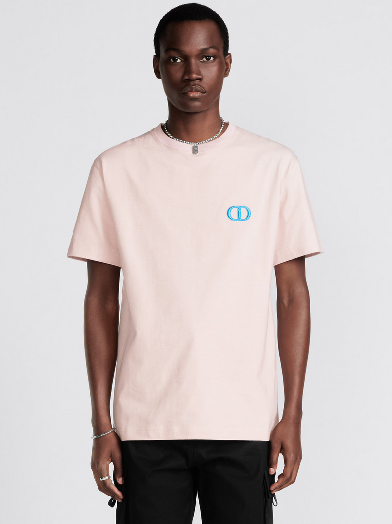 DIOR CD ICON RELAXED FIT TEE PINK