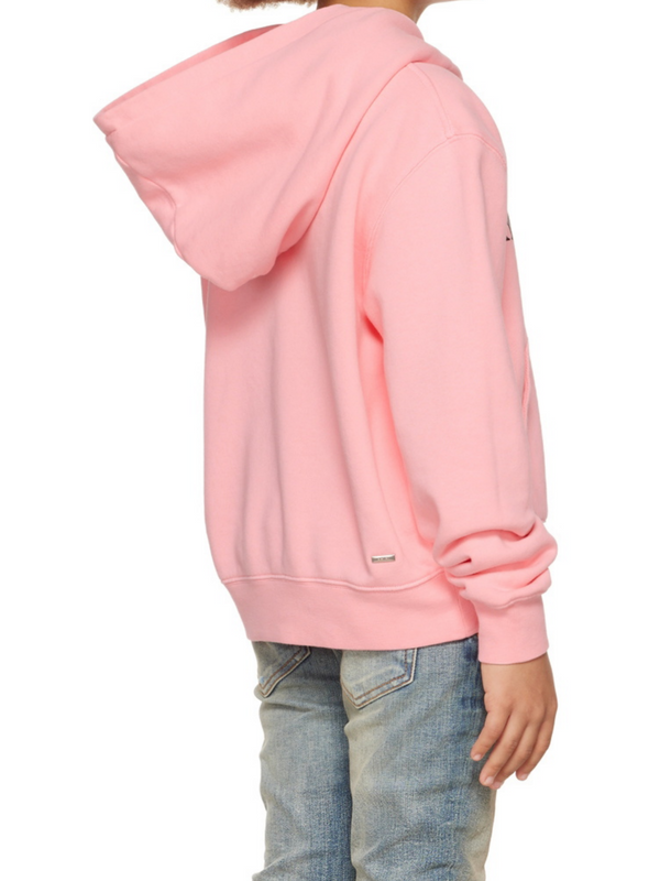 AMIRI KIDS CORE LOGO HOODIE BABY PINK