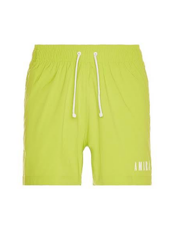 AMIRI CORE LOGO SWIM SHORTS LIME
