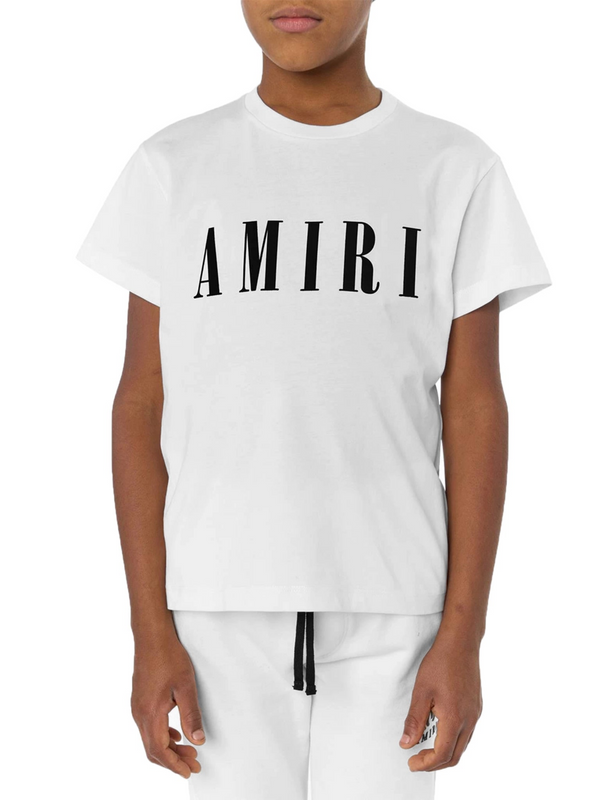 AMIRI KIDS CORE LOGO TEE WHITE / BLACK