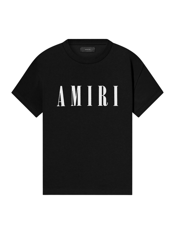 AMIRI KIDS CORE LOGO TEE BLACK / WHITE