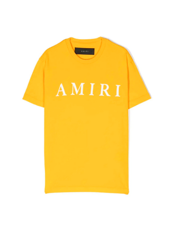 AMIRI KIDS CORE LOGO TEE YELLOW / WHITE