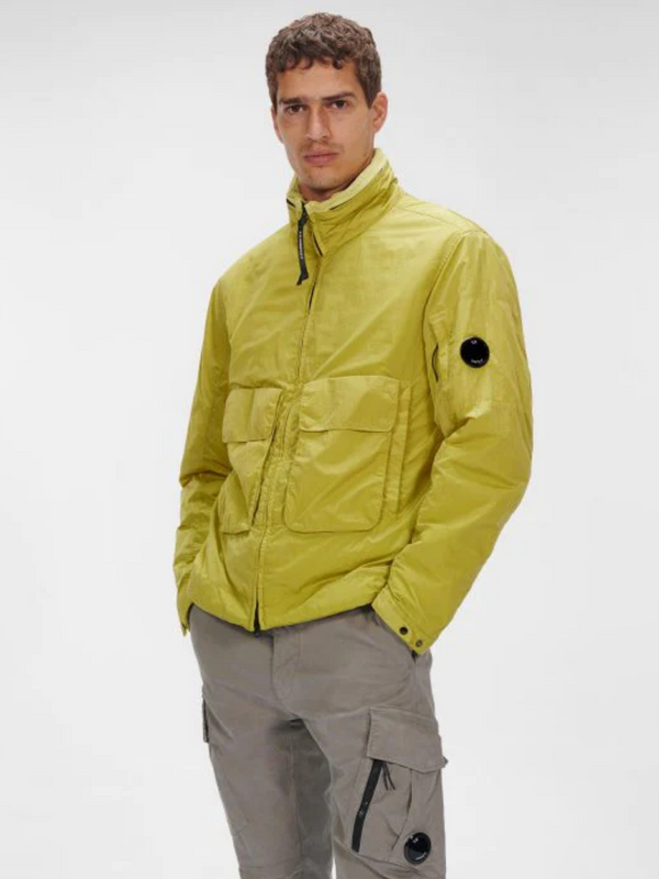 CP COMPANY CHROME -R MIXED JACKET GOLDEN PALM