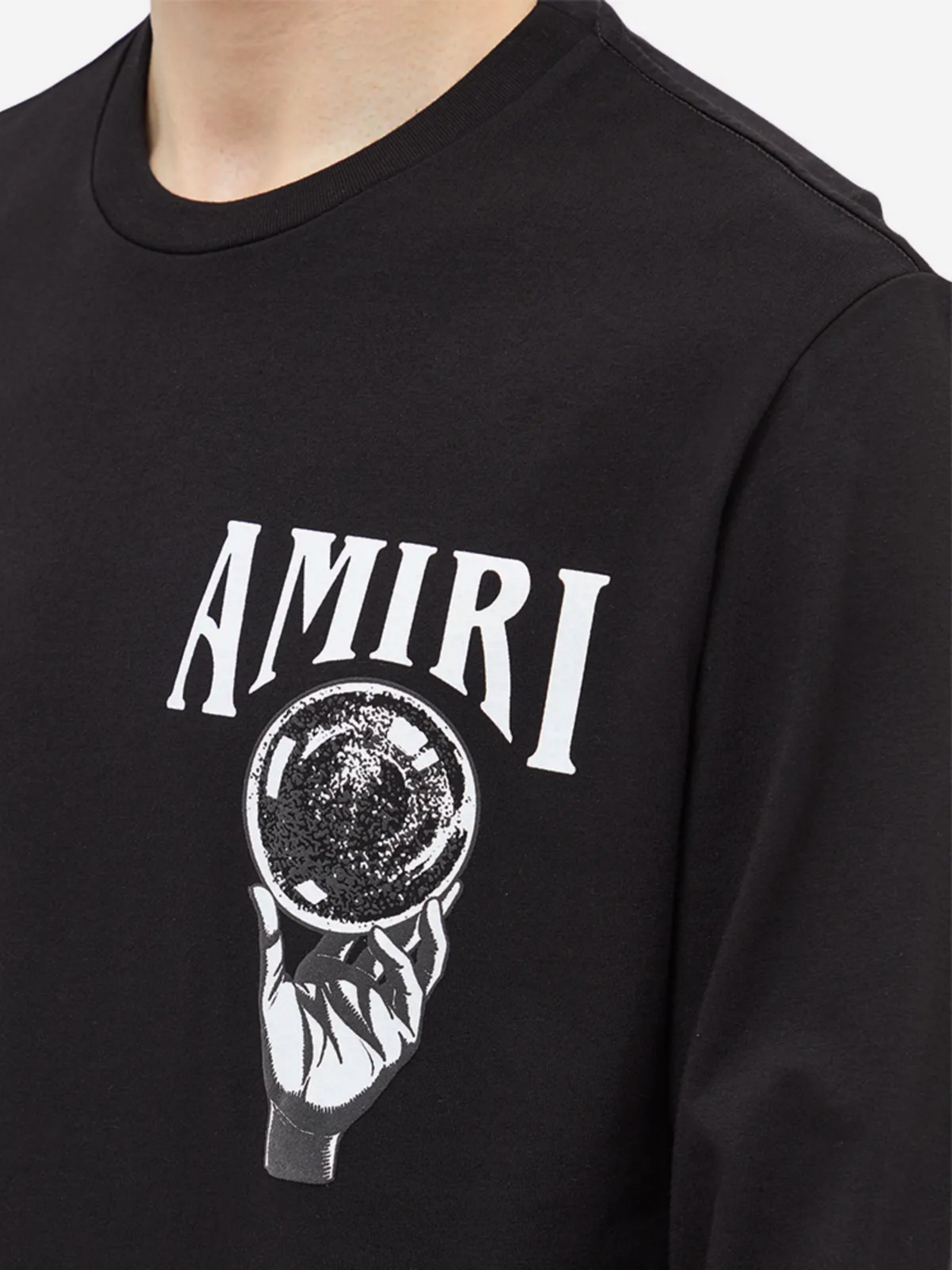 AMIRI CRYSTAL BALL LONG SLEEVE TEE BLACK – Notorious Plug