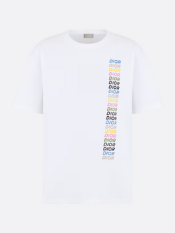 DIOR MULTI LOGO TEE WHITE