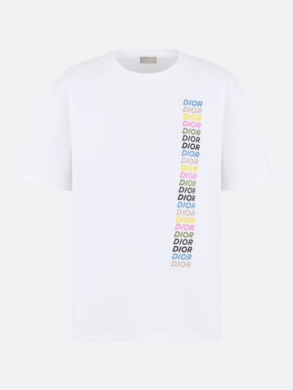 DIOR MULTI LOGO TEE WHITE