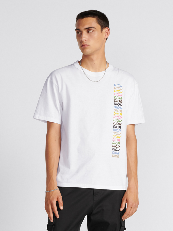 DIOR MULTI LOGO TEE WHITE