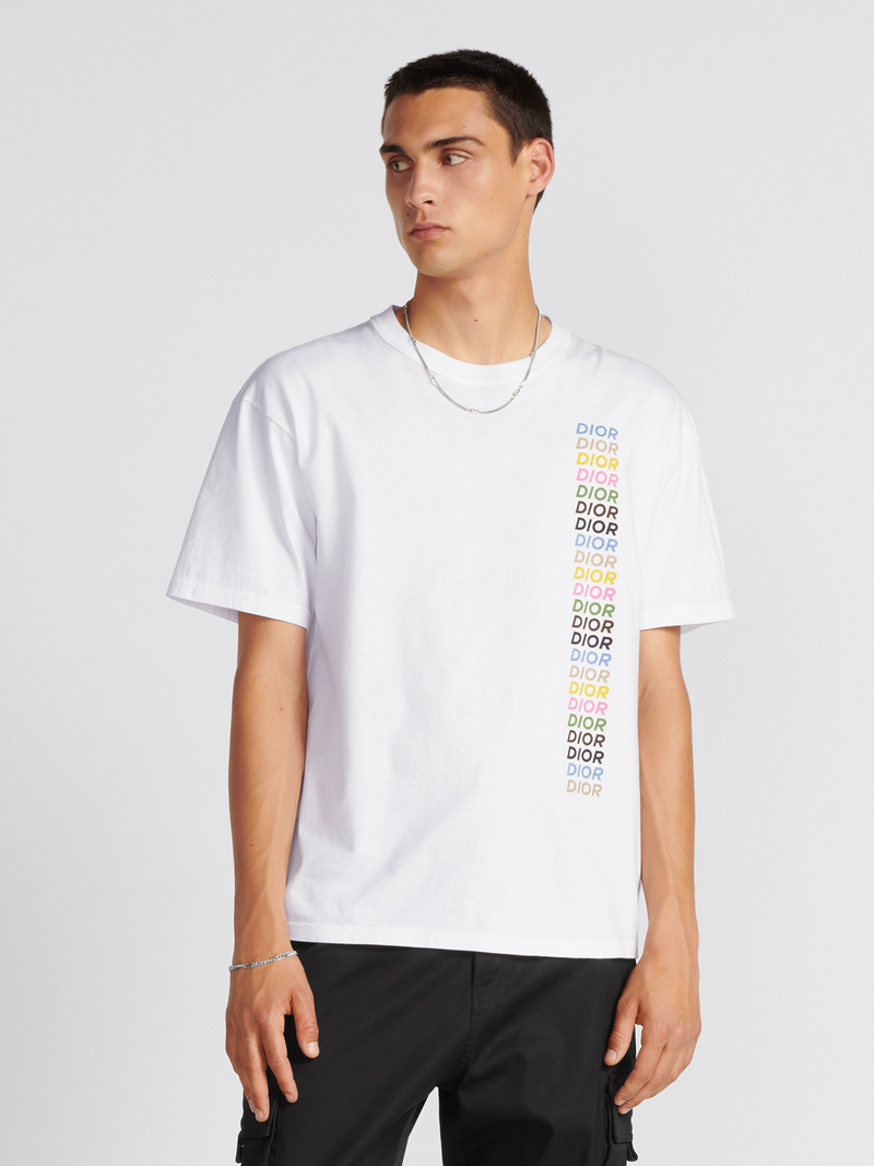 DIOR MULTI LOGO TEE WHITE
