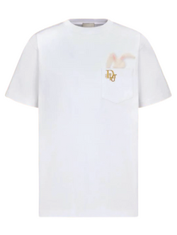DIOR x ERL BUNNY POCKET TEE WHITE