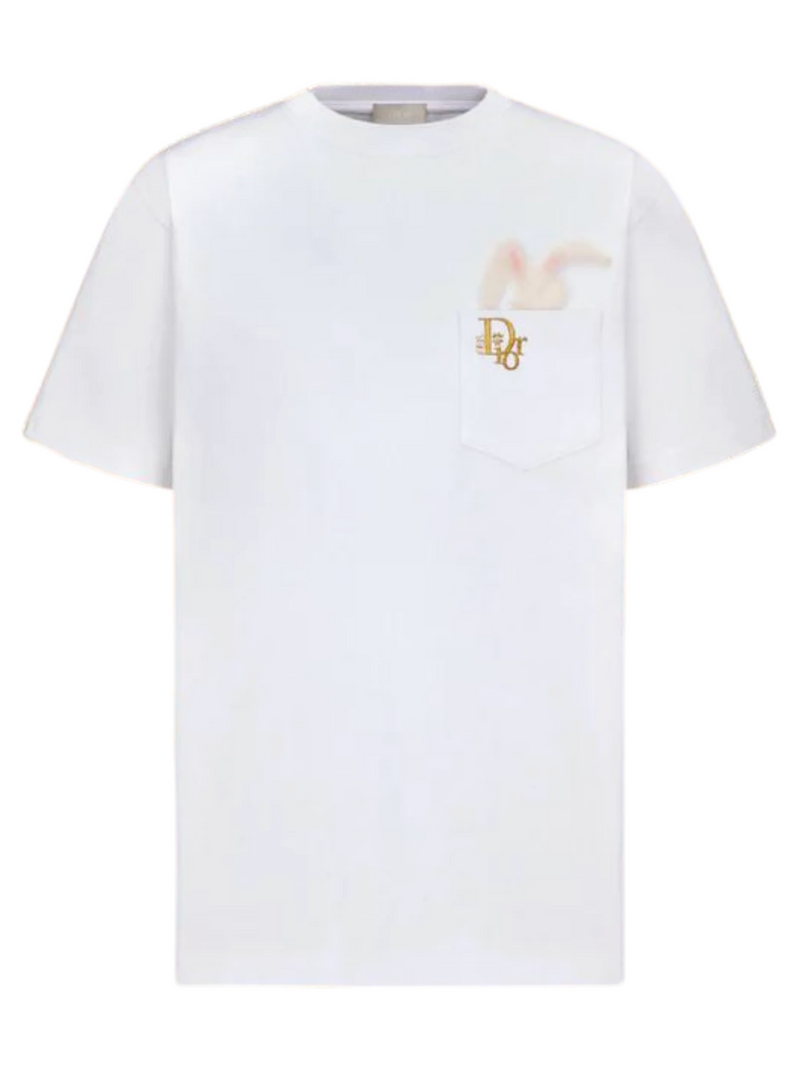 DIOR x ERL BUNNY POCKET TEE WHITE