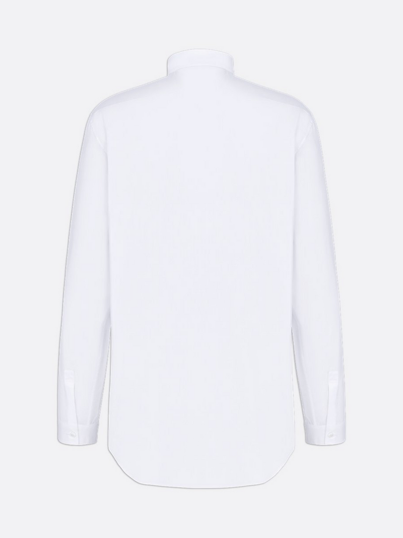 DIOR SHIRT WITH BLACK BEE EMBROIDERY WHITE