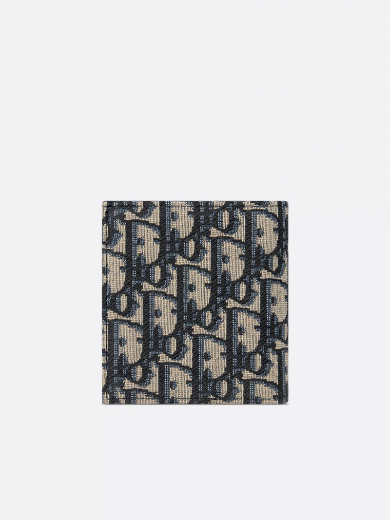 DIOR OBLIQUE VERTICAL BIFOLD WALLET BEIGE
