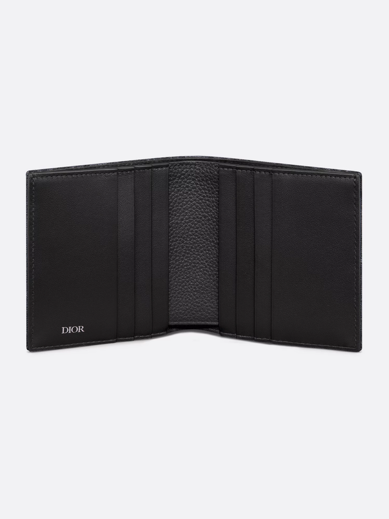DIOR OBLIQUE VERTICAL BIFOLD WALLET BEIGE