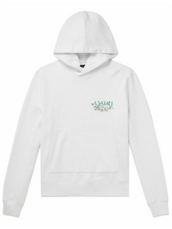 AMIRI FLORAL HOODIE WHITE