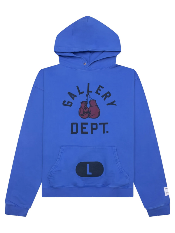 GALLERY DEPT. BOXING MERCH HOODIE ROYAL BLUE