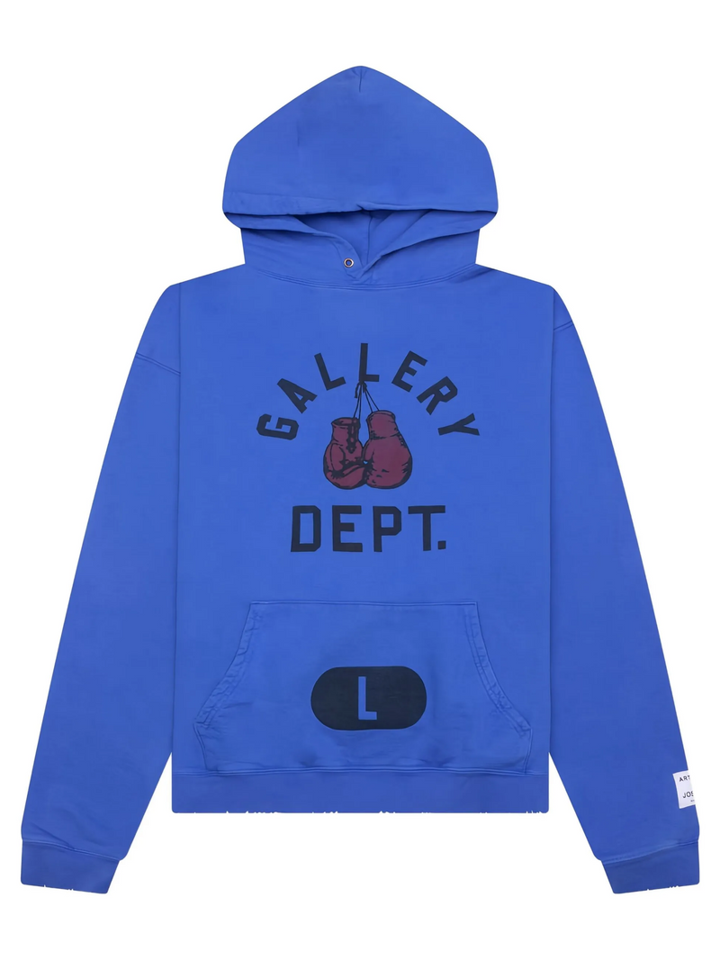 GALLERY DEPT. BOXING MERCH HOODIE ROYAL BLUE