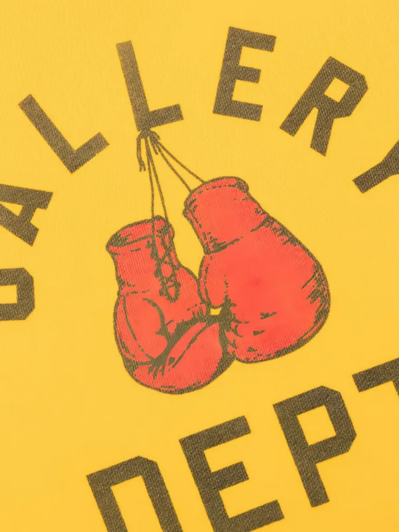 GALLERY DEPT. BOXING MERCH HOODIE GOLD YELLOW