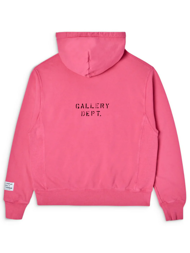 GALLERY DEPT. DEPT LOGO HOODIE FLO PINK
