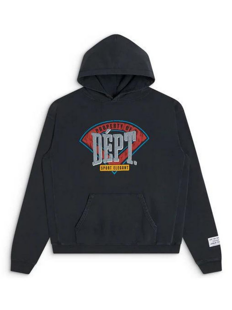 GALLERY DEPT. FIELD GRAPHIC HOODIE VINTAGE BLACK