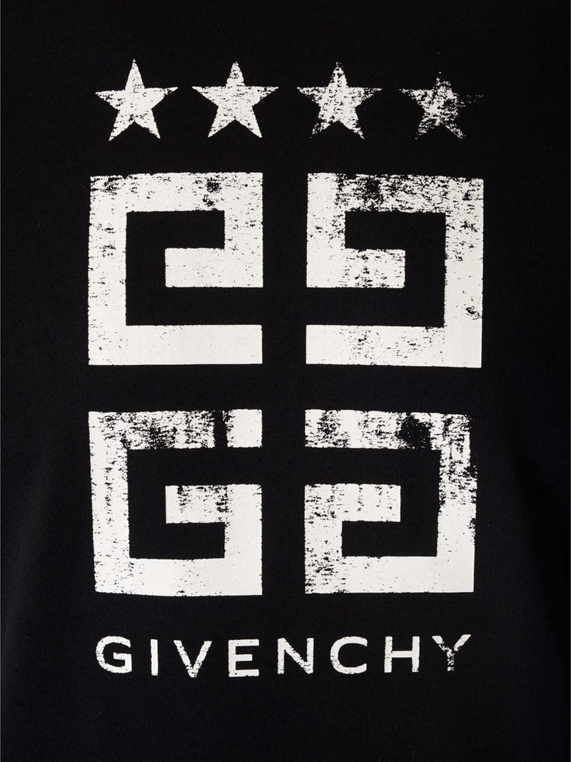 GIVENCHY 4G STARS LOGO TEE BLACK