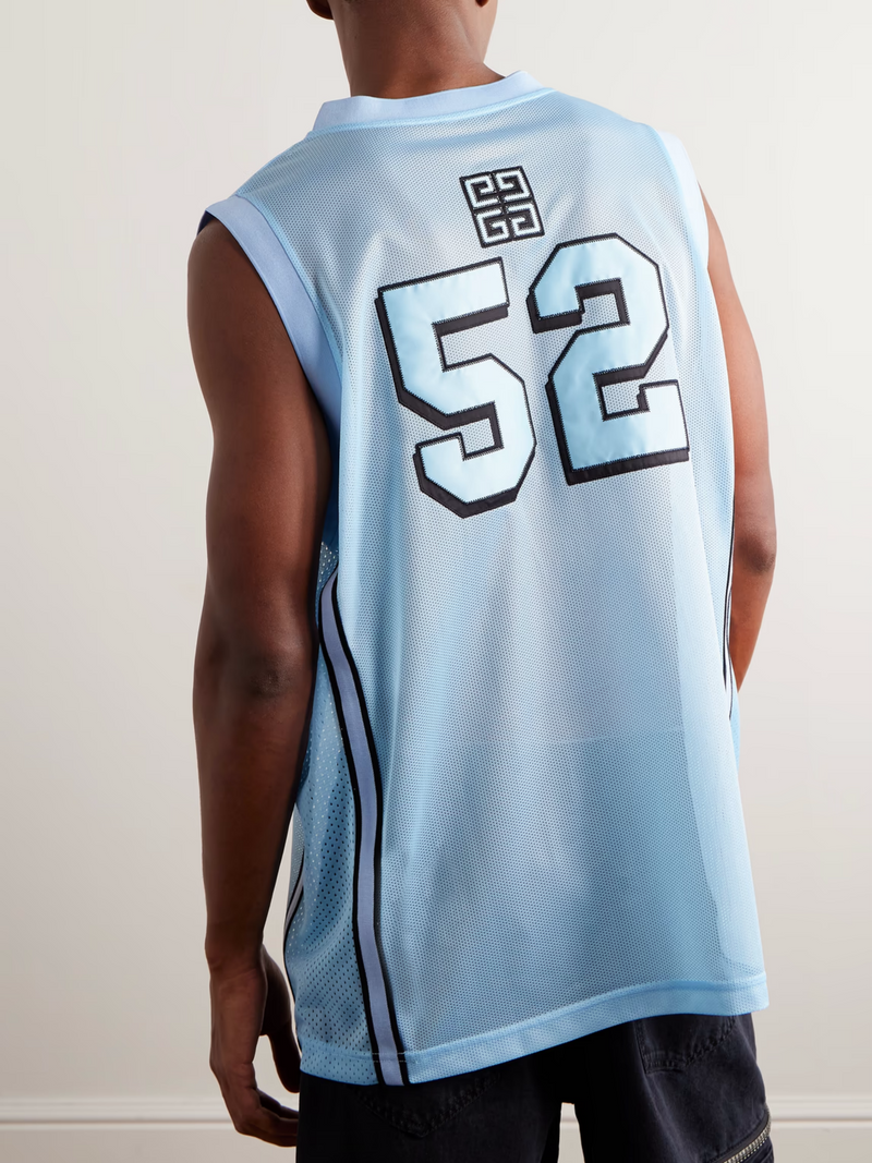 GIVENCHY BASKETBALL JERSEY LIGHT BLUE