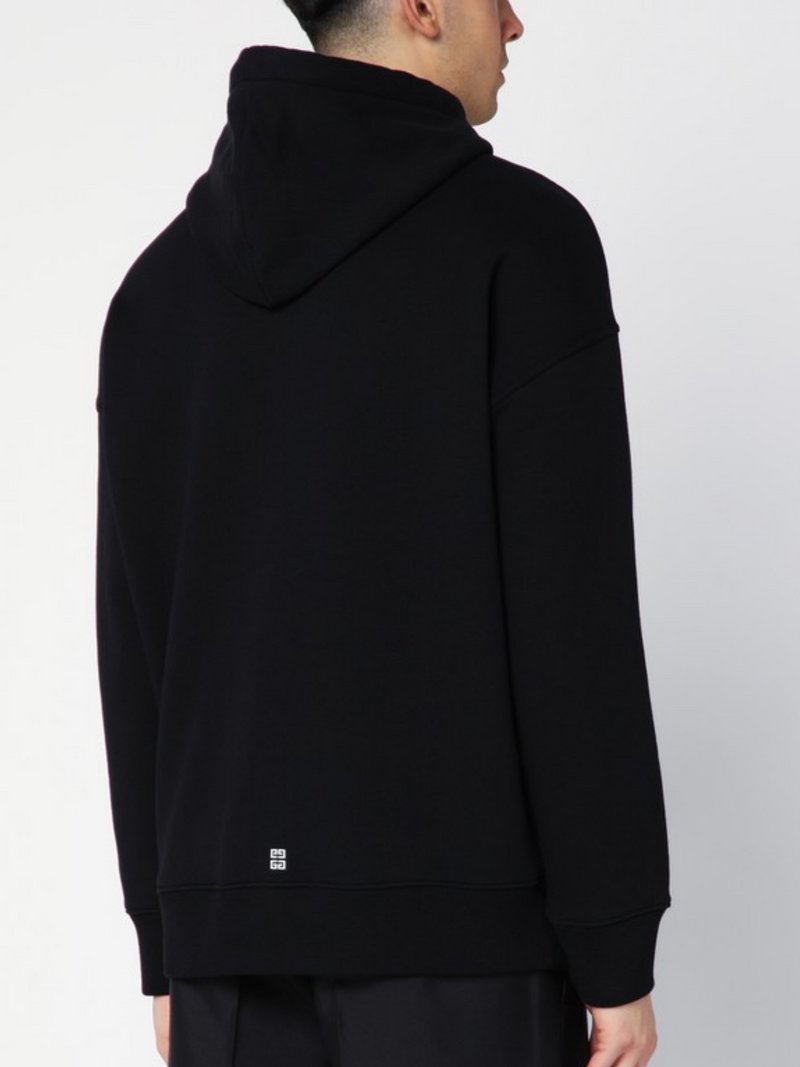 GIVENCHY CLASSIC LOGO SLIM FIT HOODIE BLACK