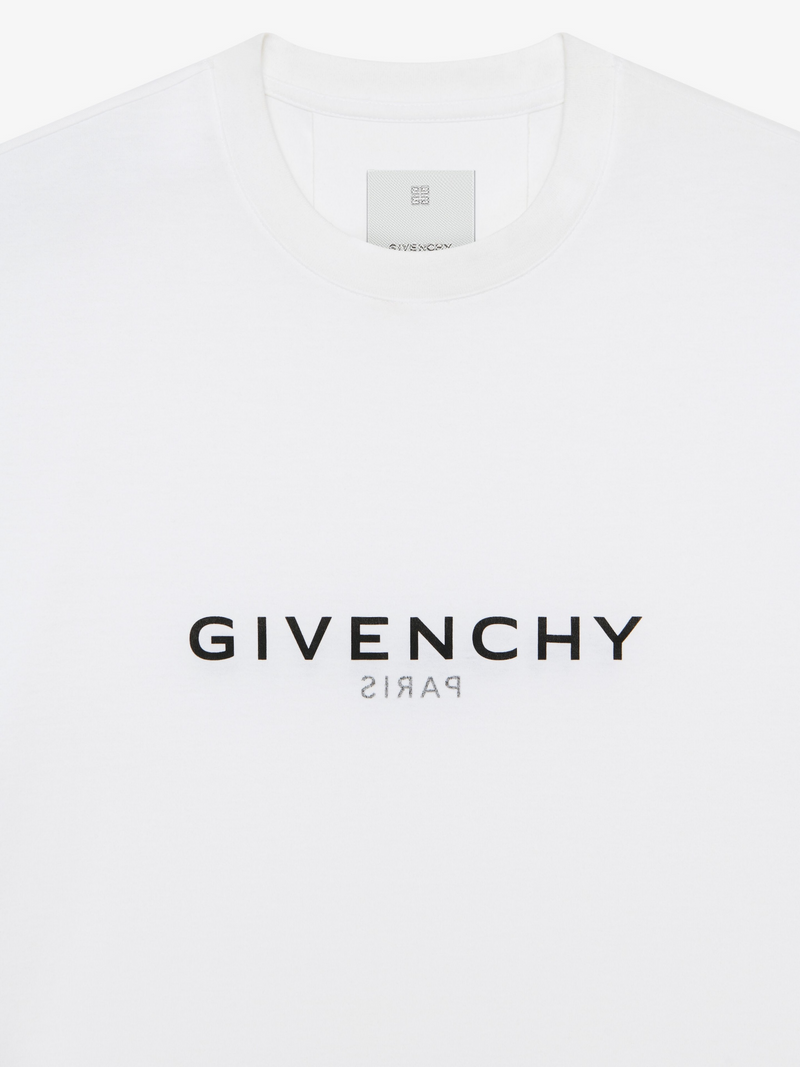 GIVENCHY REVERSE LOGO TEE WHITE
