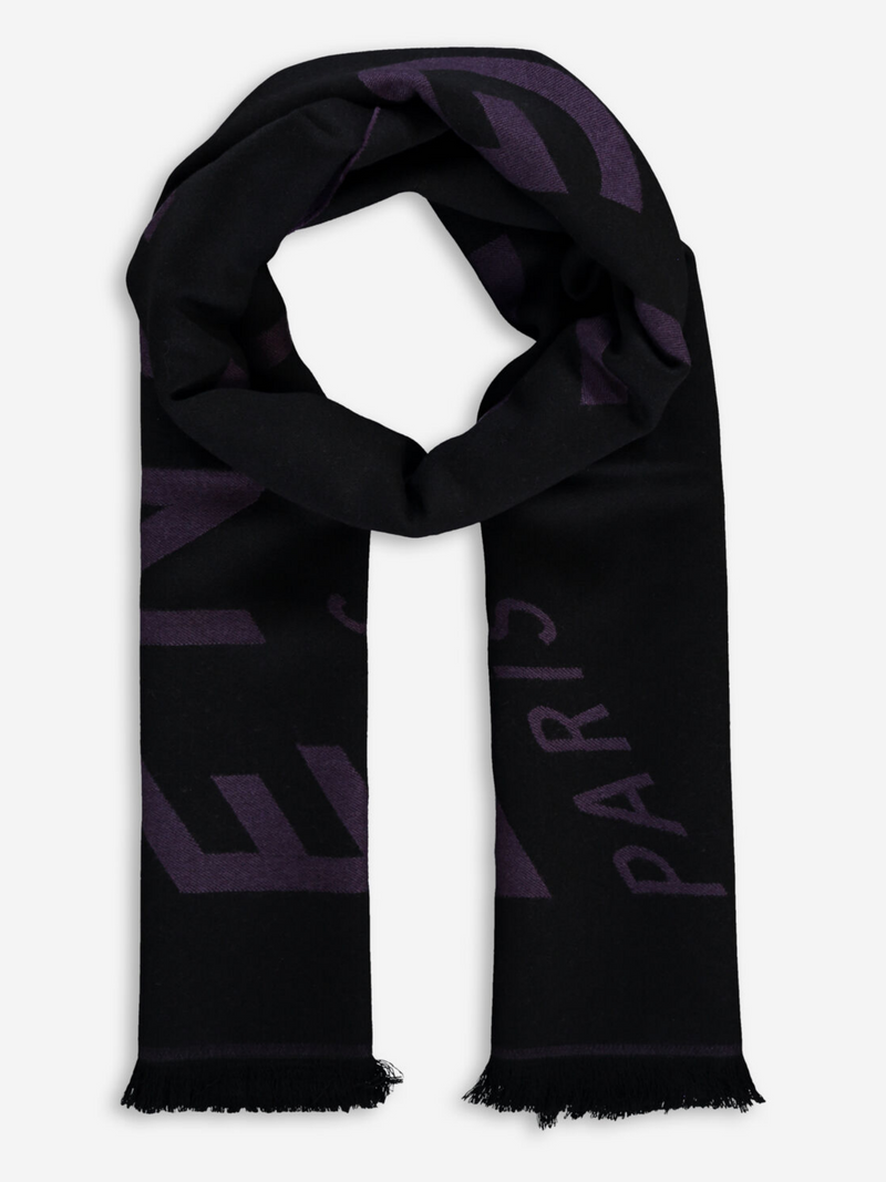 GIVENCHY LOGO SCARF BLACK INDIGO