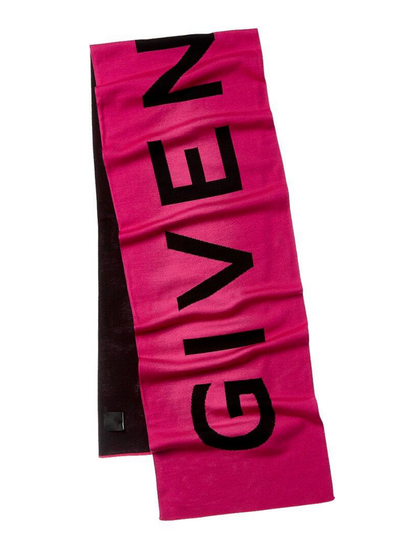 GIVENCHY SCARF PINK BLACK