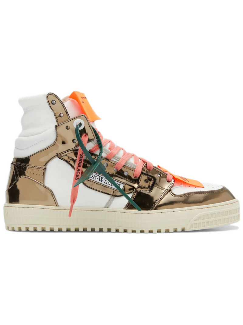 OFF-WHITE OFF-COURT 3.0 HIGH TOP SNEAKERS WHITE GUNMETAL