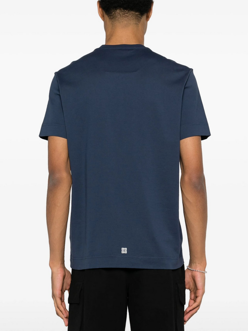 GIVENCHY 4G STARS LOGO TEE NAVY