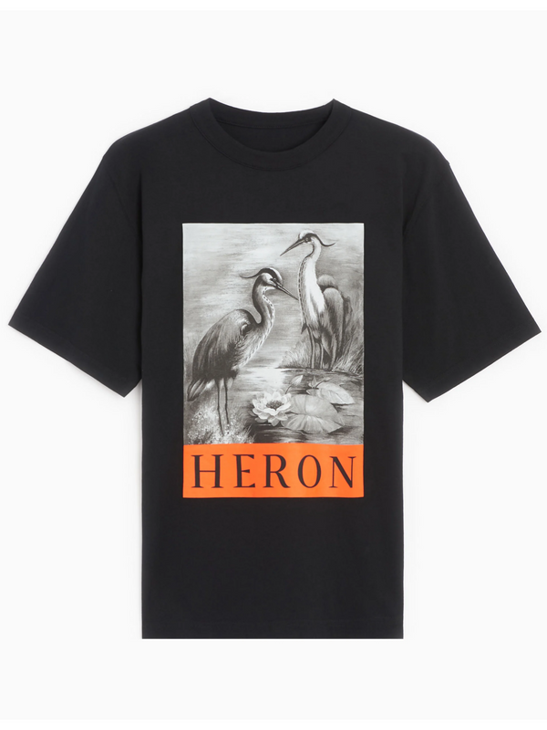 HERON PRESTON HERON TEE BLACK