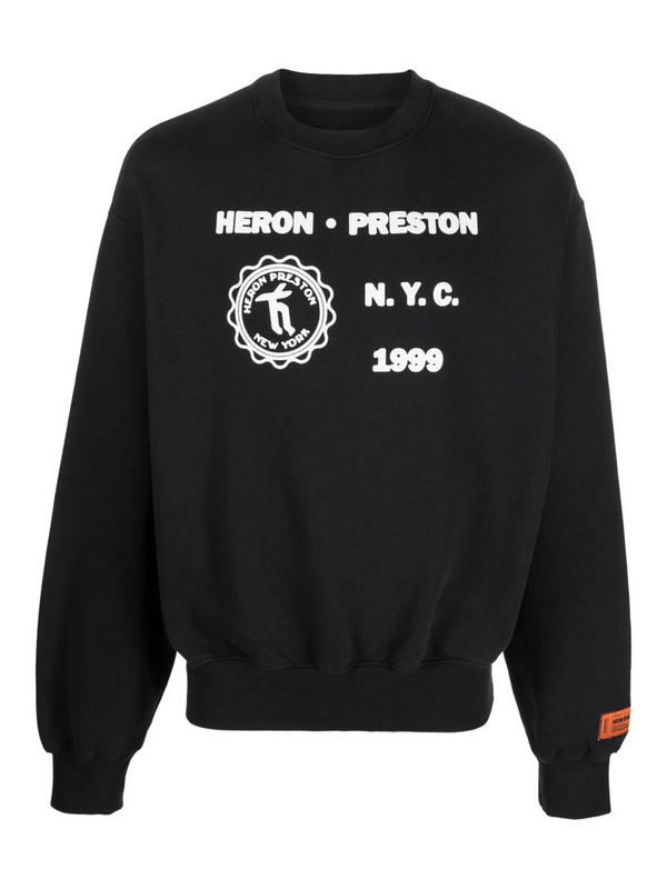 HERON PRESTON MEDIEVAL HERON SWEATER BLACK