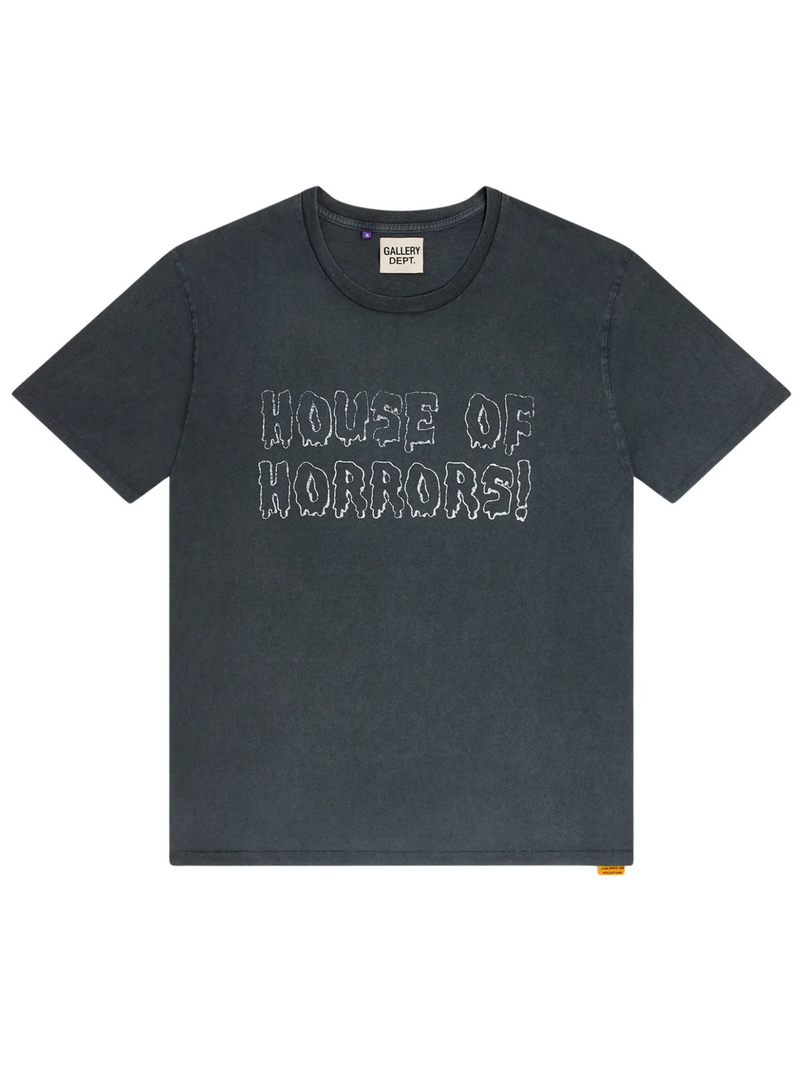 GALLERY DEPT HORRORS TEE VINTAGE BLACK