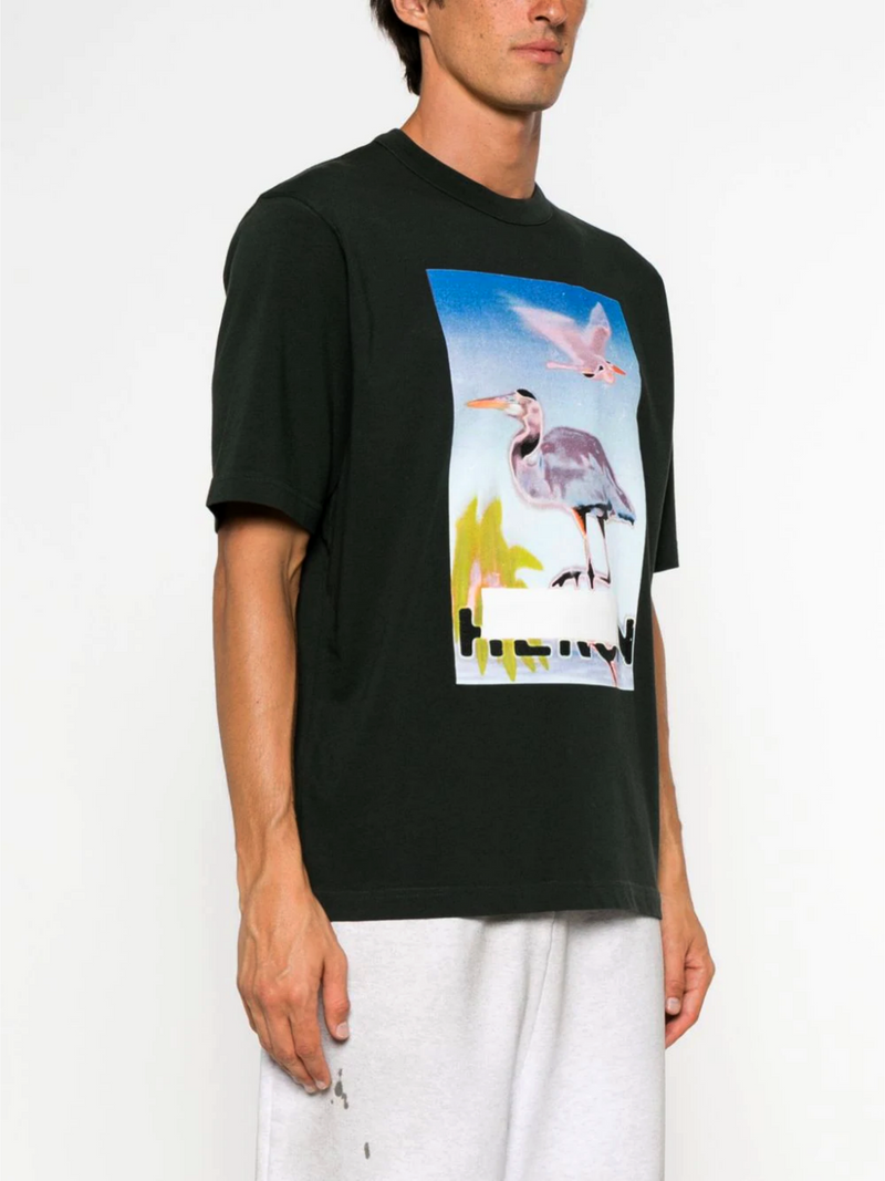 HERON PRESTON CENSORED HERON TEE BLACK