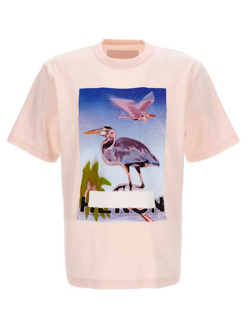 HERON PRESTON CENSORED HERON TEE PINK PURPLE